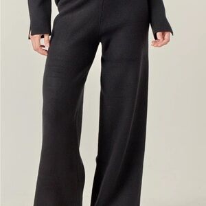 NWOT English Factory sweater material Women's Wide-Leg Pants, size small
